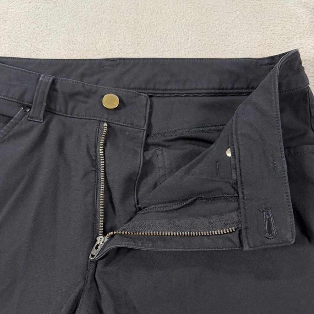 Lululemon Mens 32x32 Black 5-Pocket Pants Slim Fit Stretch Casual Trousers EUC - Picture 6 of 10